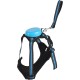 Dog Harness and Lead, Dog Harness with 1.8 m Retractable Multifunction Dog Lead with One Button Control, One Hand Brake, Tangle Free, Small