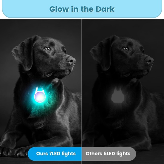Dog Lights 2 Pack LED Rechargeable Dog Collar Lights Clip On with RGB Colour Pet Safety Lights Illuminated Dog Harness Light for Night Hiking Camping Dog Lights 2 Pack LED Rechargeable Dog Collar Lights Clip On with RGB Colour Pet Safety Lights Illuminated Dog Harness Light for Night Hiking Camping