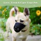 Dog Muzzle Breathable Mesh Muzzle for XXS to XXL Dogs Chihuahua, Beagle and Golden Retriever, Adjustable Pet Muzzles for Biting and Chewing, Allows Beating and Drinking