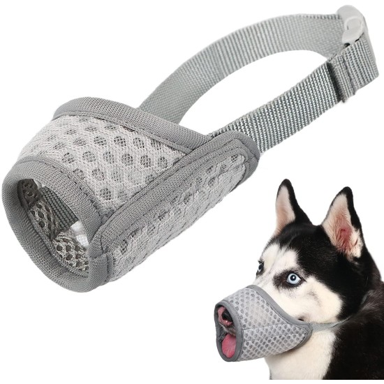 Dog Muzzle Breathable Mesh Muzzle for XXS to XXL Dogs Chihuahua, Beagle and Golden Retriever, Adjustable Pet Muzzles for Biting and Chewing, Allows Beating and Drinking Dog Muzzle Breathable Mesh Muzzle for XXS to XXL Dogs Chihuahua, Beagle and Golden Retriever, Adjustable Pet Muzzles for Biting and Chewing, Allows Beating and Drinking