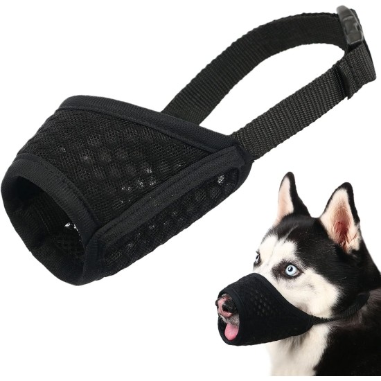 Dog Muzzle Breathable Mesh Muzzle for XXS to XXL Dogs Chihuahua, Beagle and Golden Retriever, Adjustable Pet Muzzles for Biting and Chewing, Allows Beating and Drinking Dog Muzzle Breathable Mesh Muzzle for XXS to XXL Dogs Chihuahua, Beagle and Golden Retriever, Adjustable Pet Muzzles for Biting and Chewing, Allows Beating and Drinking