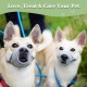 Dog Muzzle Breathable Mesh Muzzle for XXS to XXL Dogs Chihuahua, Beagle and Golden Retriever, Adjustable Pet Muzzles for Biting and Chewing, Allows Beating and Drinking
