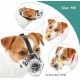Dog Muzzle Chrome Plated Metal Dog Muzzle with Adjustable Leather Straps Circumference 13-13.8 inch, Length 3.9-4.3 inch Muzzle for Labrador Retriever Dog Muzzle Chrome Plated Metal Dog Muzzle with Adjustable Leather Straps Circumference 13-13.8 inch, Length 3.9-4.3 inch Muzzle for Labrador Retriever