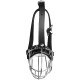 Dog Muzzle Chrome Plated Metal Dog Muzzle with Adjustable Leather Straps Circumference 13-13.8 inch, Length 3.9-4.3 inch Muzzle for Labrador Retriever Dog Muzzle Chrome Plated Metal Dog Muzzle with Adjustable Leather Straps Circumference 13-13.8 inch, Length 3.9-4.3 inch Muzzle for Labrador Retriever