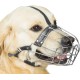 Dog Muzzle Chrome Plated Metal Dog Muzzle with Adjustable Leather Straps (No.5+) Circumference 12-13 inches Length 4.7-5.1 inches Dog Muzzle Chrome Plated Metal Dog Muzzle with Adjustable Leather Straps (No.5+) Circumference 12-13 inches Length 4.7-5.1 inches