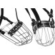 Dog Muzzle Chrome Plated Metal Dog Muzzle with Adjustable Leather Straps (No.5+) Circumference 12-13 inches Length 4.7-5.1 inches Dog Muzzle Chrome Plated Metal Dog Muzzle with Adjustable Leather Straps (No.5+) Circumference 12-13 inches Length 4.7-5.1 inches