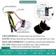 Dog Muzzle Chrome Plated Metal Dog Muzzle with Adjustable Leather Straps (No.5+) Circumference 12-13 inches Length 4.7-5.1 inches Dog Muzzle Chrome Plated Metal Dog Muzzle with Adjustable Leather Straps (No.5+) Circumference 12-13 inches Length 4.7-5.1 inches