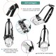 Dog Muzzle Chrome Plated Metal Dog Muzzle with Adjustable Leather Straps (No.5+) Circumference 12-13 inches Length 4.7-5.1 inches Dog Muzzle Chrome Plated Metal Dog Muzzle with Adjustable Leather Straps (No.5+) Circumference 12-13 inches Length 4.7-5.1 inches