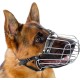 Dog Muzzle Chrome Plated Metal Dog Muzzle with Adjustable Leather Straps (No.5+) Circumference 12-13 inches Length 4.7-5.1 inches Dog Muzzle Chrome Plated Metal Dog Muzzle with Adjustable Leather Straps (No.5+) Circumference 12-13 inches Length 4.7-5.1 inches