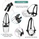 Dog Muzzle Chrome Plated Metal Dog Muzzle with Adjustable Leather Straps (No.5+) Circumference 12-13 inches Length 4.7-5.1 inches Dog Muzzle Chrome Plated Metal Dog Muzzle with Adjustable Leather Straps (No.5+) Circumference 12-13 inches Length 4.7-5.1 inches