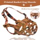 Dog Muzzle, Printed Basket Muzzle for Small, Medium and Large Dogs, Dachshund, Beagle, Breathable Pet Muzzles to Prevent Biting and Prevent Chewing Dog Muzzle, Printed Basket Muzzle for Small, Medium and Large Dogs, Dachshund, Beagle, Breathable Pet Muzzles to Prevent Biting and Prevent Chewing