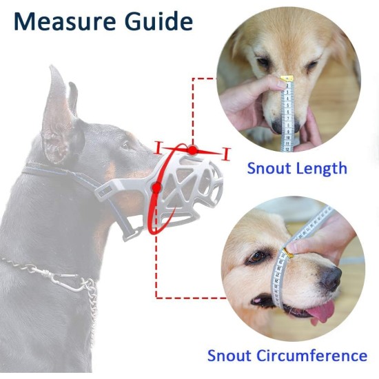 Dog Muzzle, Printed Basket Muzzle for Small, Medium and Large Dogs, Dachshund, Beagle, Breathable Pet Muzzles to Prevent Biting and Prevent Chewing Dog Muzzle, Printed Basket Muzzle for Small, Medium and Large Dogs, Dachshund, Beagle, Breathable Pet Muzzles to Prevent Biting and Prevent Chewing