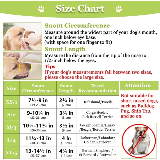 Dog Muzzle, Printed Basket Muzzle for Small, Medium and Large Dogs, Dachshund, Beagle, Breathable Pet Muzzles to Prevent Biting and Prevent Chewing Dog Muzzle, Printed Basket Muzzle for Small, Medium and Large Dogs, Dachshund, Beagle, Breathable Pet Muzzles to Prevent Biting and Prevent Chewing