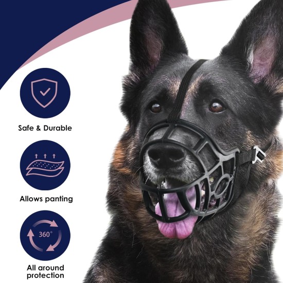 Dog Muzzle Printed Muzzle for Small Medium Large Dogs Dachshund Beagle German Shepherd Breathable Prevent Biting Chewing Foreign Body Absorption Allows Panting and Drinking Dog Muzzle Printed Muzzle for Small Medium Large Dogs Dachshund Beagle German Shepherd Breathable Prevent Biting Chewing Foreign Body Absorption Allows Panting and Drinking