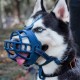 Dog Muzzle Soft Basket Silicone Muzzles for Dogs, Prevent Biting, Chewing and Barking, Allows Drinking and Panting, Used with Collar (Blue, 5 (Snout 12"-13.7")