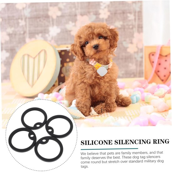 Dog Tags Tag Silencers for Dogs Noise-Reducing Dog Tags Ideal for Dog Collars and Dog Tags Dog Tags Tag Silencers for Dogs Noise-Reducing Dog Tags Ideal for Dog Collars and Dog Tags