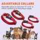 Dogline Comfort Microfiber Flat Collar for Dogs (W 3/4" L 13"-21"), Red Dogline Comfort Microfiber Flat Collar for Dogs (W 3/4" L 13"-21"), Red