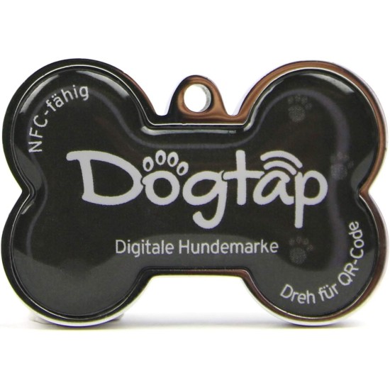 Dogtap Solid Digital Dog Tag Bone with NFC Chip and QR Code for Contact Details and Profile Letter PVC Metal Waterproof Heavy Duty 41.6 x 28.5 x 4.6mm Dogtap Solid Digital Dog Tag Bone with NFC Chip and QR Code for Contact Details and Profile Letter PVC Metal Waterproof Heavy Duty 41.6 x 28.5 x 4.6mm