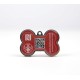 Dogtap Solid Digital Dog Tag Bone with NFC Chip and QR Code for Contact Details and Profile Letter PVC Metal Waterproof Heavy Duty 41.6 x 28.5 x 4.6mm Dogtap Solid Digital Dog Tag Bone with NFC Chip and QR Code for Contact Details and Profile Letter PVC Metal Waterproof Heavy Duty 41.6 x 28.5 x 4.6mm