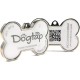 Dogtap Solid Digital Dog Tag Bone with NFC Chip and QR Code for Contact Details and Profile Letter PVC Metal Waterproof Heavy Duty 41.6 x 28.5 x 4.6mm Dogtap Solid Digital Dog Tag Bone with NFC Chip and QR Code for Contact Details and Profile Letter PVC Metal Waterproof Heavy Duty 41.6 x 28.5 x 4.6mm
