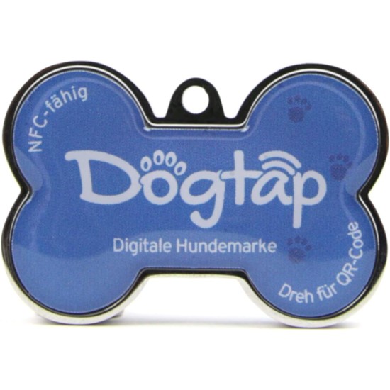 Dogtap Solid Digital Dog Tag Bone with NFC Chip and QR Code for Contact Details and Profile Letter PVC Metal Waterproof Heavy Duty 41.6 x 28.5 x 4.6mm Dogtap Solid Digital Dog Tag Bone with NFC Chip and QR Code for Contact Details and Profile Letter PVC Metal Waterproof Heavy Duty 41.6 x 28.5 x 4.6mm