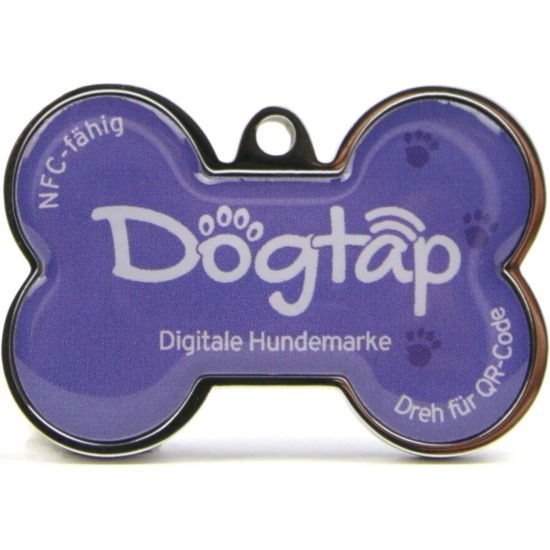 Dogtap Solid Digital Dog Tag Bone with NFC Chip and QR Code for Contact Details and Profile Letter PVC Metal Waterproof Heavy Duty 41.6 x 28.5 x 4.6mm Dogtap Solid Digital Dog Tag Bone with NFC Chip and QR Code for Contact Details and Profile Letter PVC Metal Waterproof Heavy Duty 41.6 x 28.5 x 4.6mm