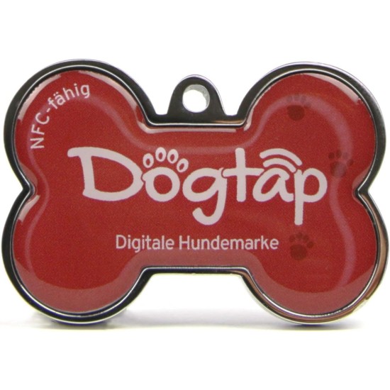 Dogtap Solid Digital Dog Tag Bone with NFC Chip and QR Code for Contact Details and Profile Letter PVC Metal Waterproof Heavy Duty 41.6 x 28.5 x 4.6mm Dogtap Solid Digital Dog Tag Bone with NFC Chip and QR Code for Contact Details and Profile Letter PVC Metal Waterproof Heavy Duty 41.6 x 28.5 x 4.6mm
