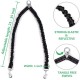 Double Retractable Dog Leash for Small Breeds (up to 50kg) - Double Headed 16ft Extendable Pet Leash with Poop Bags, Reflective Elastic Rope - One Key Control 360°