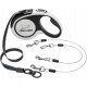 EXPAWLORER Dog Lead for Small Dogs and Medium Dogs up to 20 kg, Non-Slip Handle, Safe Braking System, White Roll Lead 5 m EXPAWLORER Dog Lead for Small Dogs and Medium Dogs up to 20 kg, Non-Slip Handle, Safe Braking System, White Roll Lead 5 m