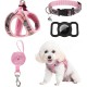 EXPAWLORER Puppy Harness and Leash for Small Dogs, Classic Plaid Pattern No Pull Adjustable Escape Proof for Outdoor Walking