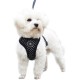 EXPAWLORER Puppy Harness and Leash for Small Dogs, Classic Plaid Pattern No Pull Adjustable Escape Proof for Outdoor Walking