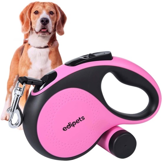 Edipets, Dog Lead, Extendable and Retractable Lead, 5M, 8M, Flexible Training Walking Leash for Small Medium Large Dogs (Blue, 8M) Edipets, Dog Lead, Extendable and Retractable Lead, 5M, 8M, Flexible Training Walking Leash for Small Medium Large Dogs (Blue, 8M)