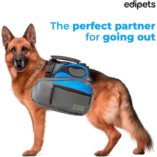 Edipets, Dog Lead, Extendable and Retractable Lead, 5M, 8M, Flexible Training Walking Leash for Small Medium Large Dogs (Blue, 8M) Edipets, Dog Lead, Extendable and Retractable Lead, 5M, 8M, Flexible Training Walking Leash for Small Medium Large Dogs (Blue, 8M)