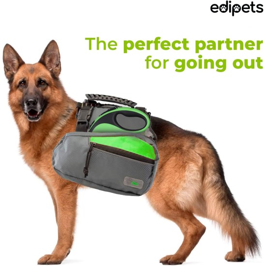 Edipets, Dog Lead, Extendable and Retractable Lead, 5M, 8M, Flexible Training Walking Leash for Small Medium Large Dogs (Green, 5M) Edipets, Dog Lead, Extendable and Retractable Lead, 5M, 8M, Flexible Training Walking Leash for Small Medium Large Dogs (Green, 5M)