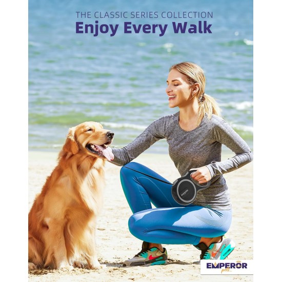 Emperor Pets Retractable Dog Leash, GY26 Large Dog Lead Up to 110 Lbs Heavy Duty Dog Leash Retractable 26 Feet Emperor Pets Retractable Dog Leash, GY26 Large Dog Lead Up to 110 Lbs Heavy Duty Dog Leash Retractable 26 Feet