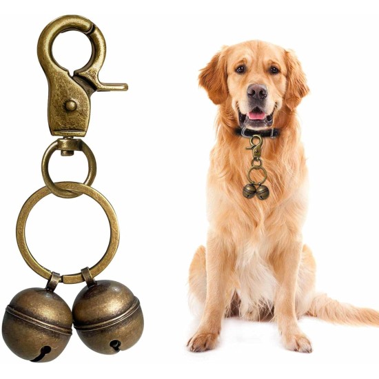 Extra Loud Cat Dog Bell for Collar, Pet Tracker and Falconry, Heavy Duty Brass Collar Pendant with Swivel Lobster Clasp, Large, Brass, 0, Brass, 0 Extra Loud Cat Dog Bell for Collar, Pet Tracker and Falconry, Heavy Duty Brass Collar Pendant with Swivel Lobster Clasp, Large, Brass, 0, Brass, 0