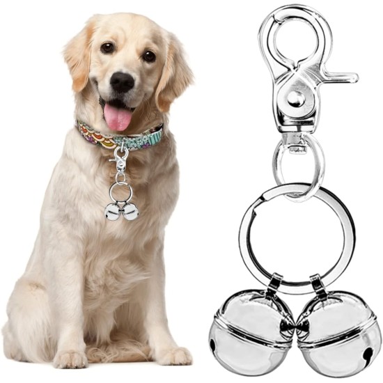 Extra Loud Cat Dog Bell for Collar, Pet Tracker and Falconry, Heavy Duty Brass Collar with Swivel Lobster Clasp Extra Loud Cat Dog Bell for Collar, Pet Tracker and Falconry, Heavy Duty Brass Collar with Swivel Lobster Clasp