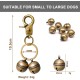 Extra Loud Cat Dog Bell for Collar, Pet Tracker and Falconry, Heavy Duty Brass Collar with Swivel Lobster Clasp Extra Loud Cat Dog Bell for Collar, Pet Tracker and Falconry, Heavy Duty Brass Collar with Swivel Lobster Clasp