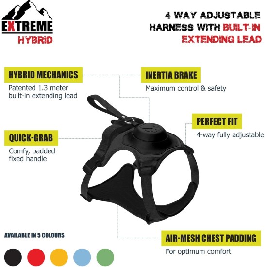 Extreme Hybrid Harness in Aqua Blue - L Extreme Hybrid Harness in Aqua Blue - L