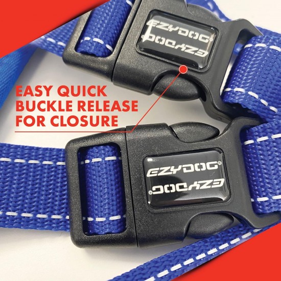EzyDog Classic Chest Plate Harness, 2X-Large, Black EzyDog Classic Chest Plate Harness, 2X-Large, Black