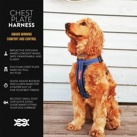 EzyDog Classic Chest Plate Harness, 2X-Large, Black EzyDog Classic Chest Plate Harness, 2X-Large, Black