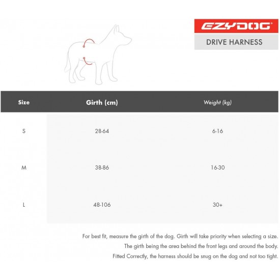 EzyDog Drive Harness Large, L EzyDog Drive Harness Large, L