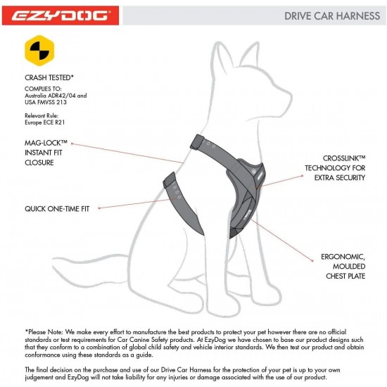 EzyDog Drive Harness Large, L EzyDog Drive Harness Large, L