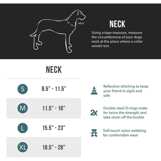 Ezydog Double Up Dog Collar for Small, Medium and Large Dogs, Reflective, Highest Comfort, Soft Neoprene Material, Strong Nylon Webbing (Small, Corduroy) Ezydog Double Up Dog Collar for Small, Medium and Large Dogs, Reflective, Highest Comfort, Soft Neoprene Material, Strong Nylon Webbing (Small, Corduroy)