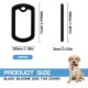 FERCAISH Pack of 12 Silicone Dog Tags Military Style, Black Dog Tag Silencer, Silicone Rubber Dog Tag, Rubber ID Tags Retangular Cover, to Reduce Harmful Noise FERCAISH Pack of 12 Silicone Dog Tags Military Style, Black Dog Tag Silencer, Silicone Rubber Dog Tag, Rubber ID Tags Retangular Cover, to Reduce Harmful Noise