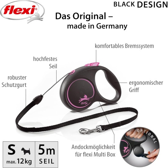 FLEXI 4000498033319 Strap Black Lace Design, Pink, 132.1 g FLEXI 4000498033319 Strap Black Lace Design, Pink, 132.1 g