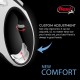 FLEXI New Comfort Retractable Dog Leash (Band), Ergonomic, Durable and Tangle-Free, for Dogs up to 15 kg, 4.8 metres, Small, Grey/Black