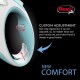 FLEXI New Comfort Retractable Dog Leash (Band), Ergonomic, Durable and Tangle-Free, for Dogs up to 15 kg, 4.8 metres, Small, Grey/Black