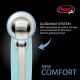FLEXI New Comfort Retractable Dog Leash (Band), Ergonomic, Durable and Tangle-Free, for Dogs up to 15 kg, 4.8 metres, Small, Grey/Black