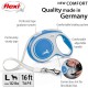 FLEXI New Comfort Retractable Dog Leash (Band), Ergonomic, Durable and Tangle-Free, for Dogs up to 15 kg, 4.8 metres, Small, Grey/Black FLEXI New Comfort Retractable Dog Leash (Band), Ergonomic, Durable and Tangle-Free, for Dogs up to 15 kg, 4.8 metres, Small, Grey/Black